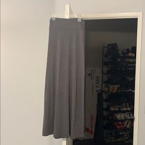 Gray maxi skirt